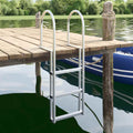 3-Step Dock Ladder Silber Aluminium