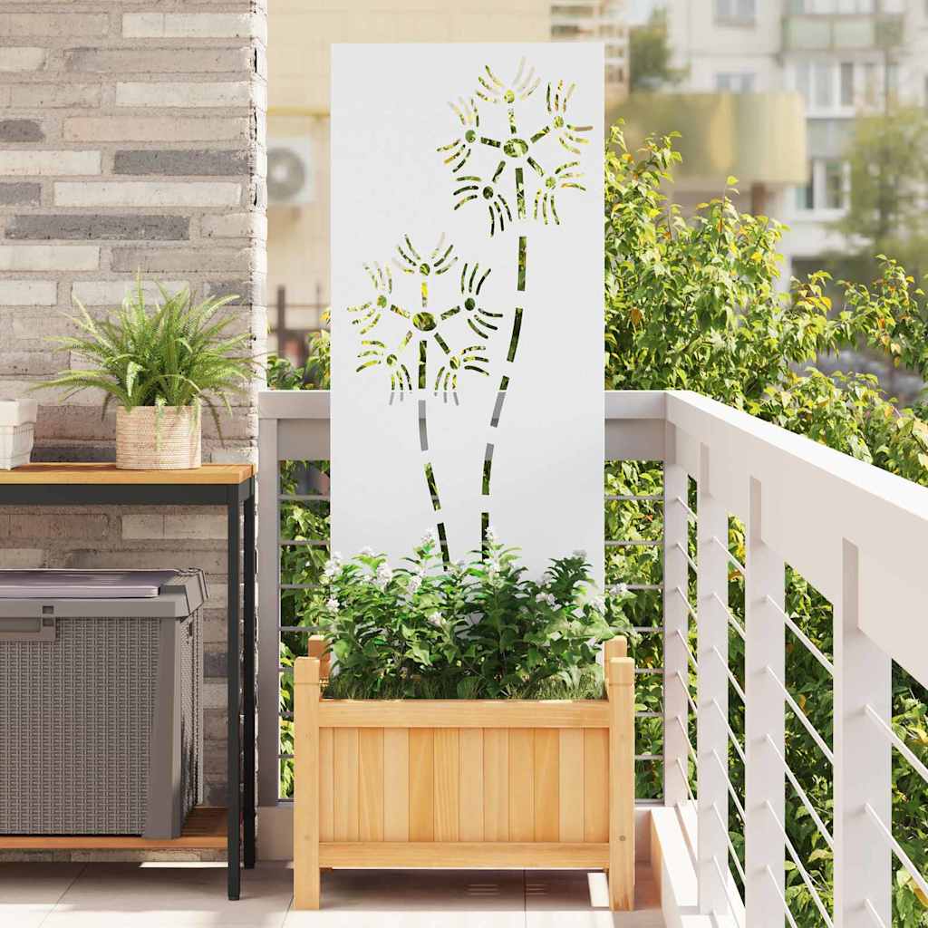 Garten Sichtschutz-Leinwand Weiß