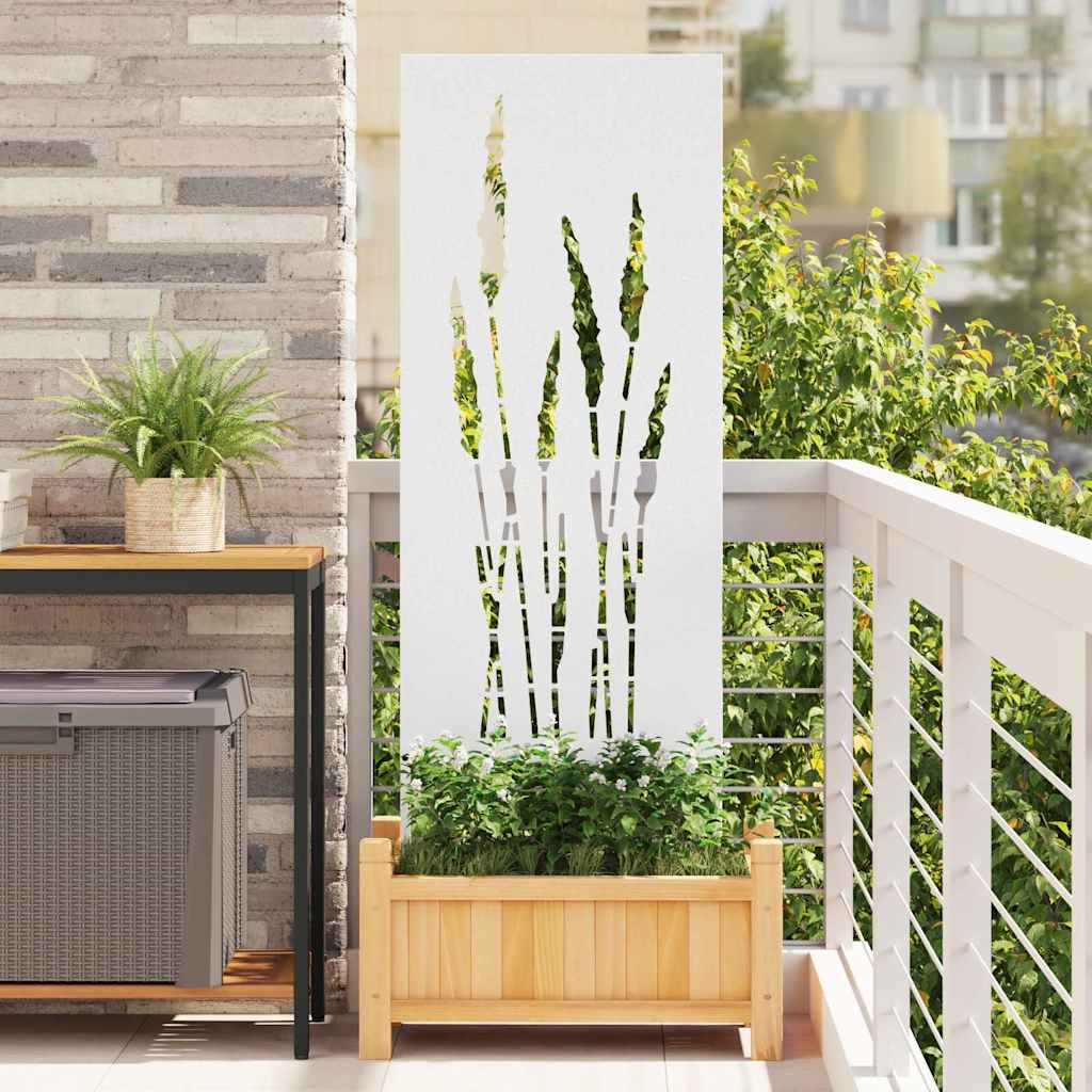 Garten Sichtschutz-Leinwand Weiß