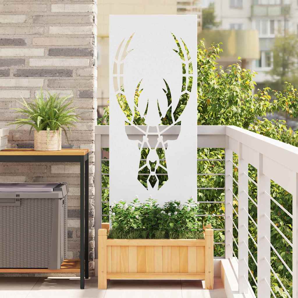 Garten Sichtschutz-Leinwand Weiß