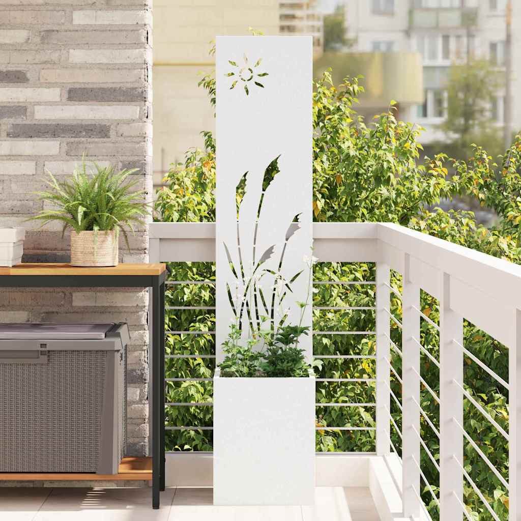 Garten Sichtschutz-Leinwand 32 X 140 Cm Weiß