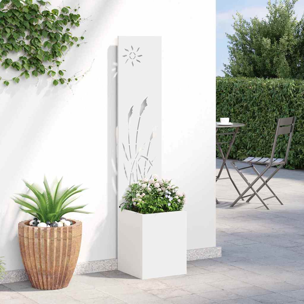 Garten Sichtschutz-Leinwand 32 X 140 Cm Weiß