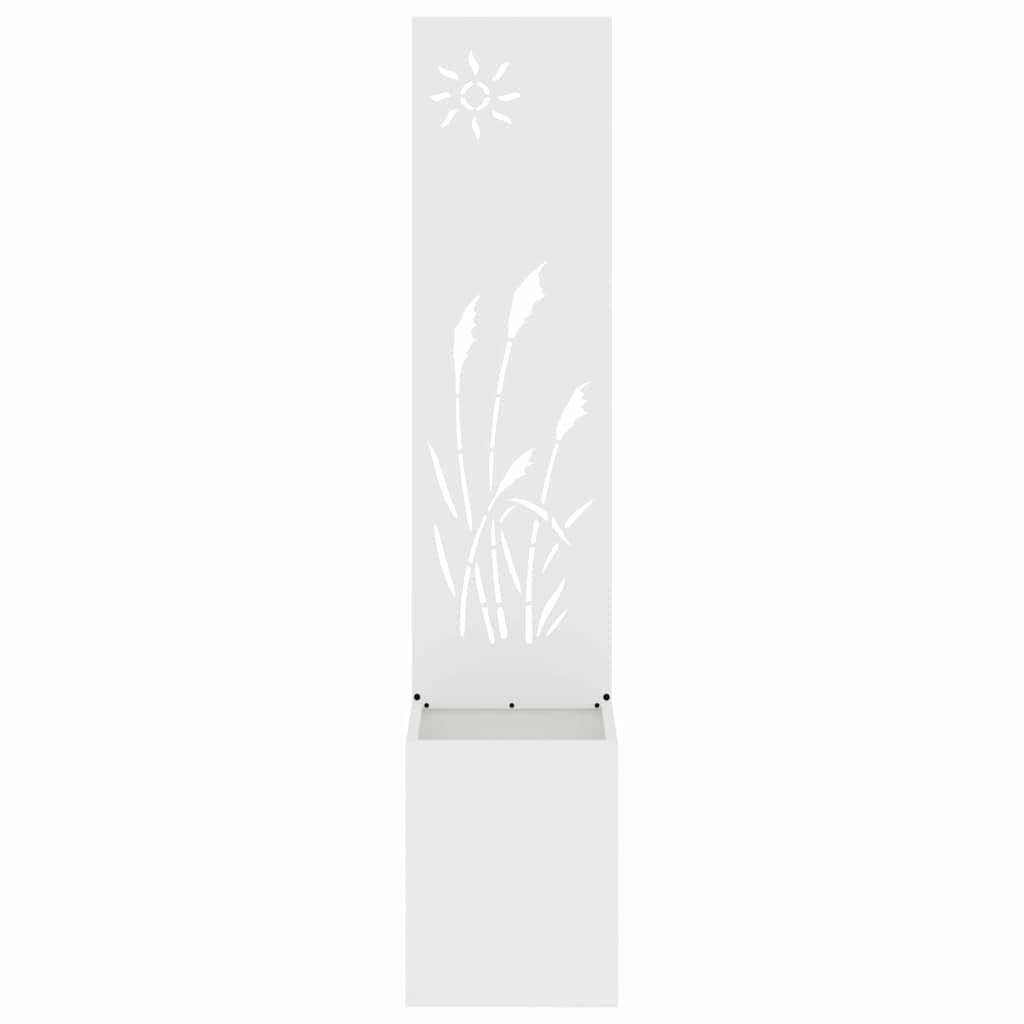 Garten Sichtschutz-Leinwand 32 X 140 Cm Weiß