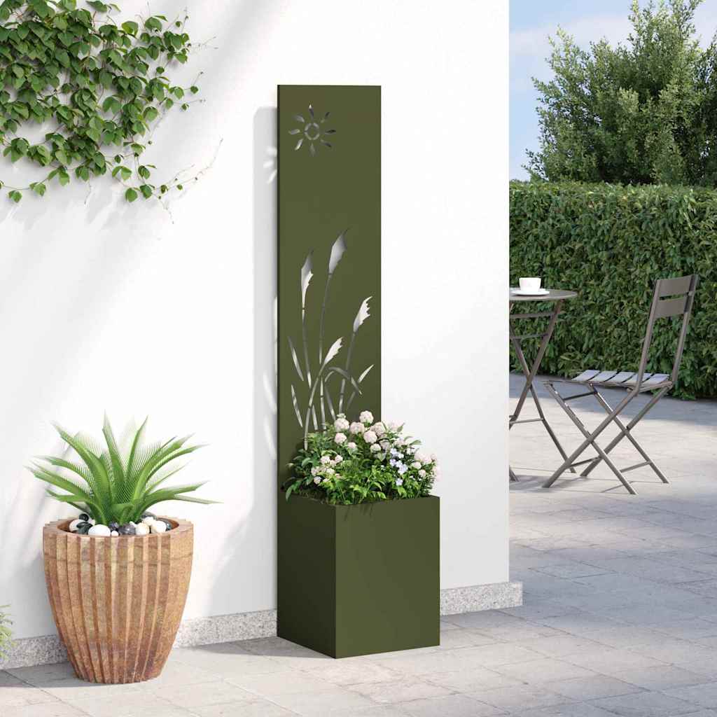 Garten Sichtschutz-Leinwand 32 X 140 Cm Olivgrün