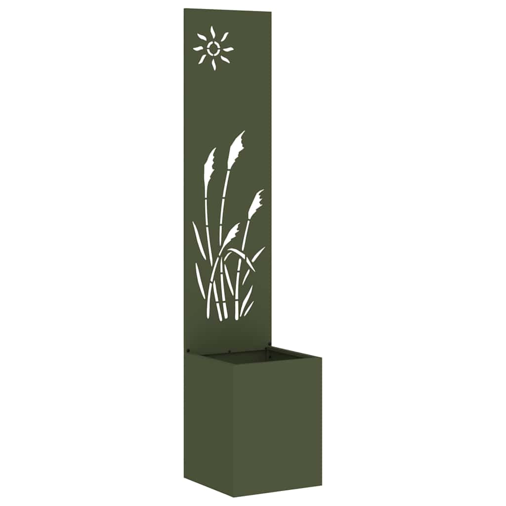 Garten Sichtschutz-Leinwand 32 X 140 Cm Olivgrün