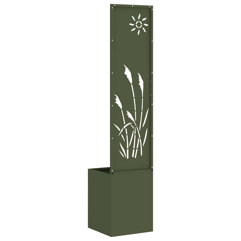 Garten Sichtschutz-Leinwand 32 X 140 Cm Olivgrün