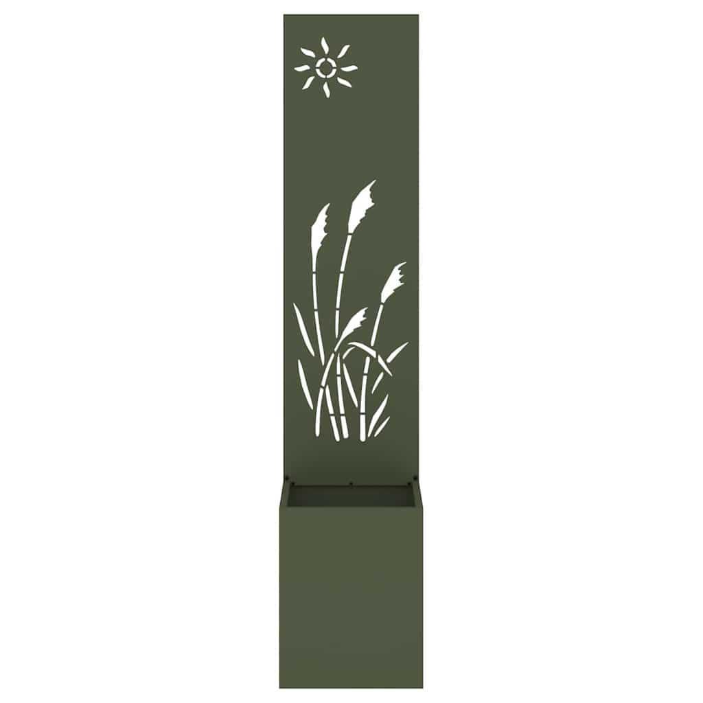 Garten Sichtschutz-Leinwand 32 X 140 Cm Olivgrün