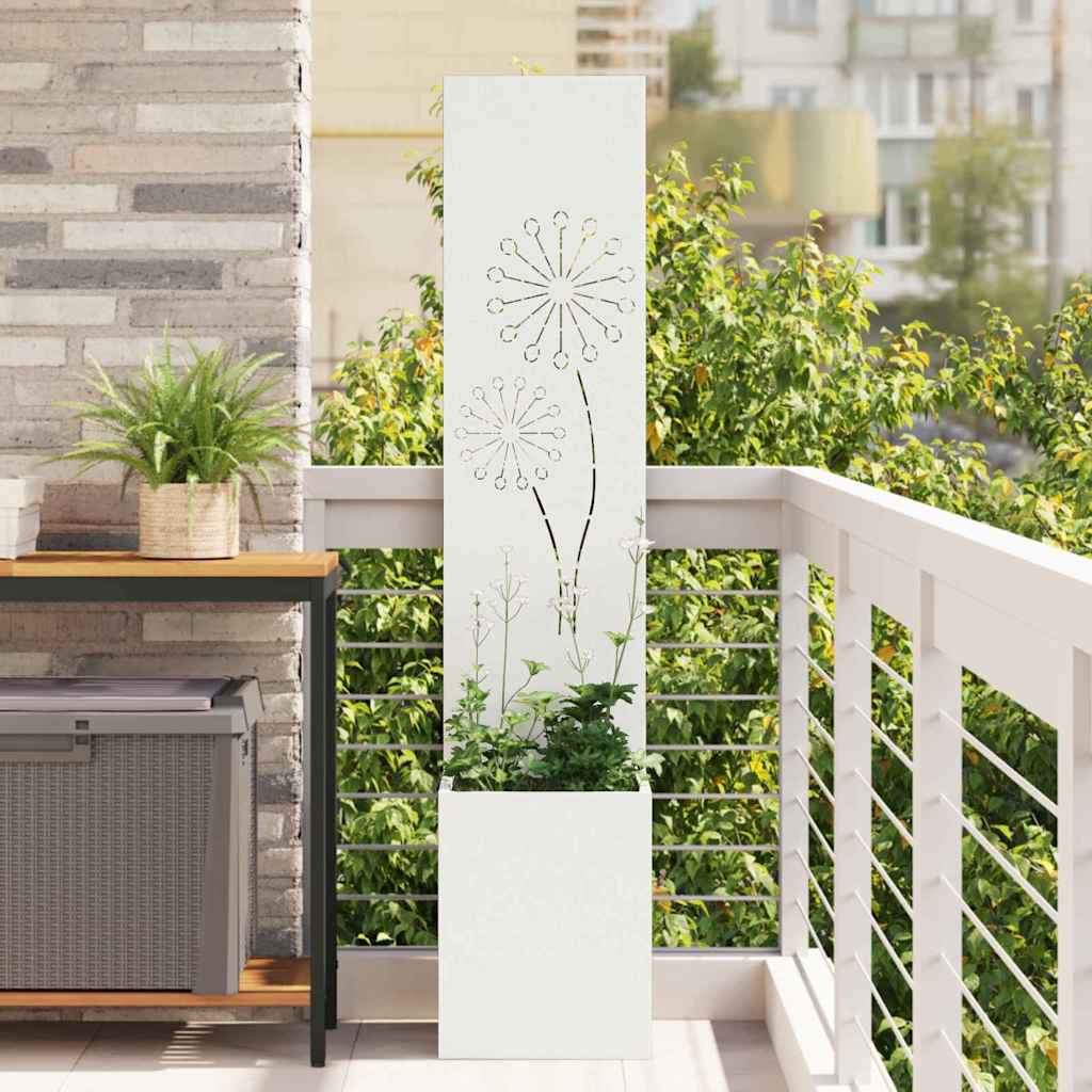 Garten Sichtschutz-Leinwand 32 X 140 Cm Weiß