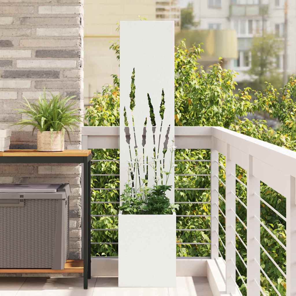 Garten Sichtschutz-Leinwand 32 X 140 Cm Weiß