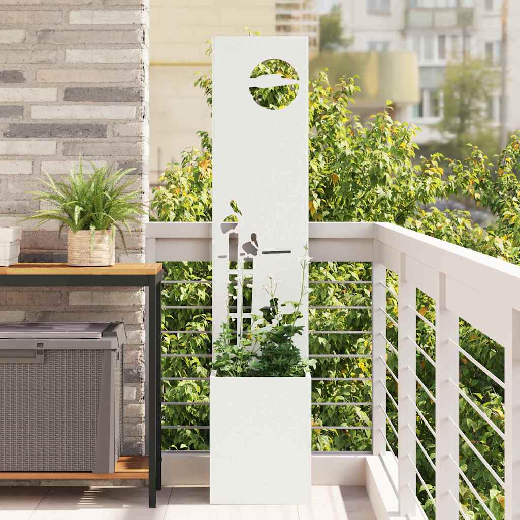 Garten Sichtschutz-Leinwand 32 X 140 Cm Weiß