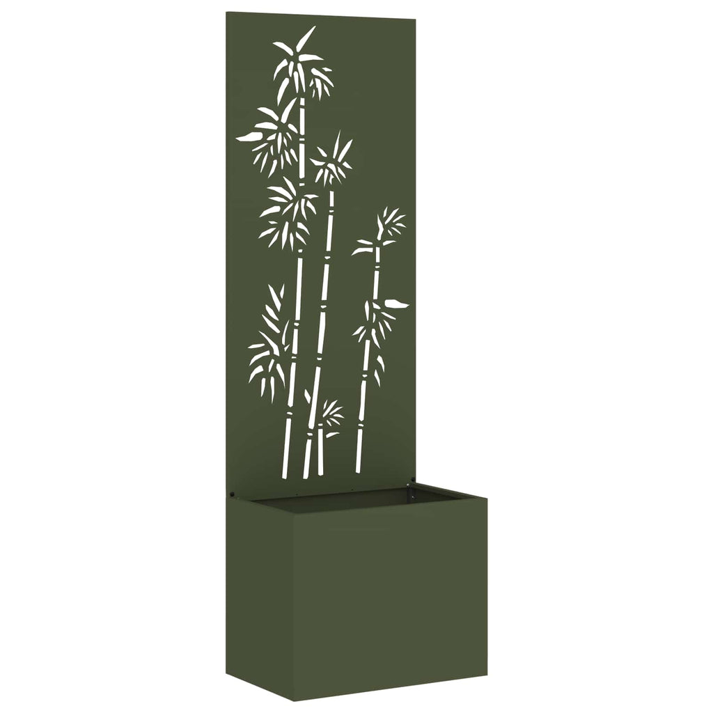 Garten Sichtschutz-Leinwand 32 X 140 Cm Olivgrün