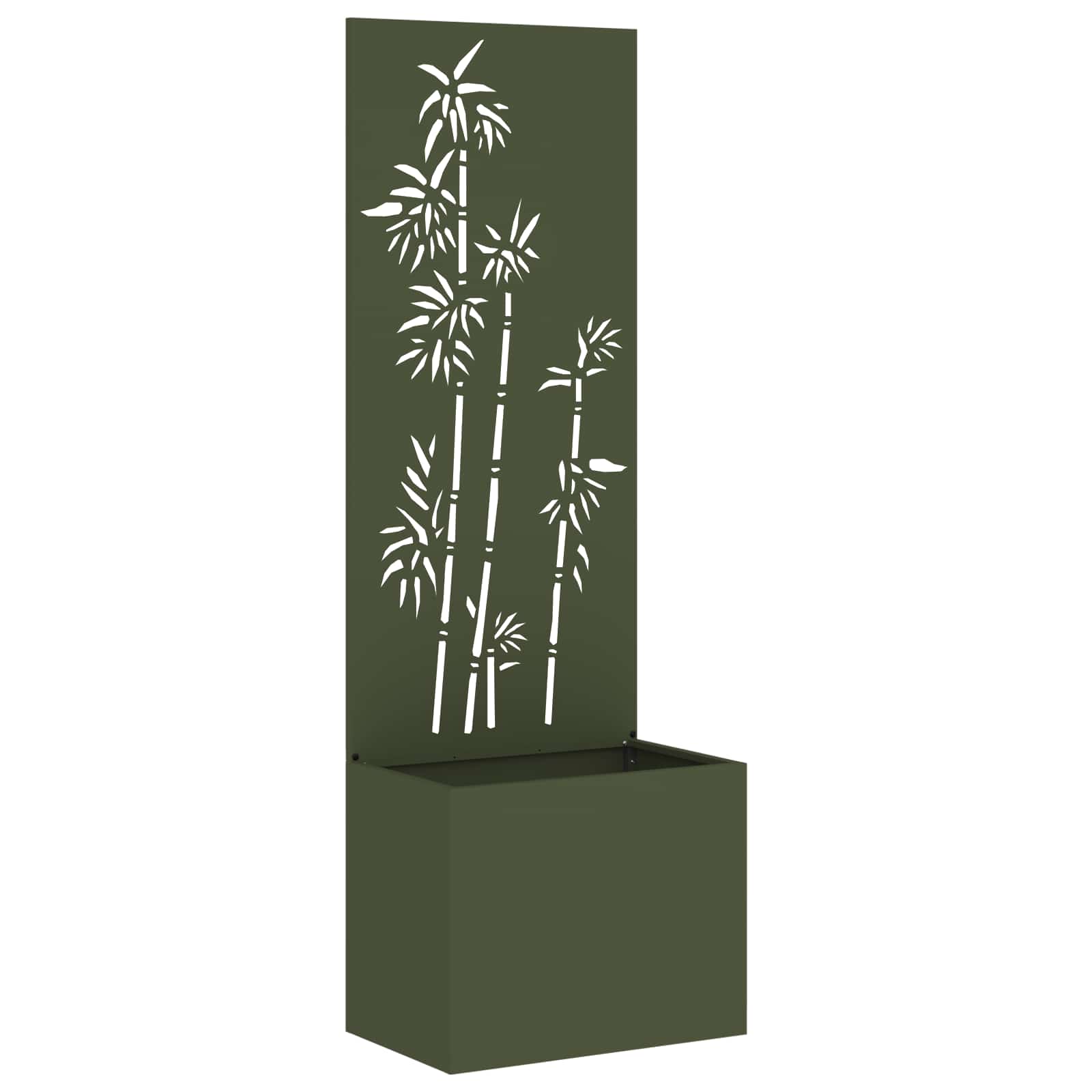 Garten Sichtschutz-Leinwand 32 X 140 Cm Olivgrün