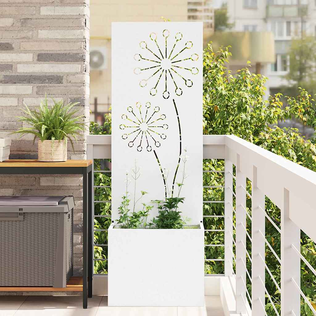 Garten Sichtschutz-Leinwand 32 X 140 Cm Weiß