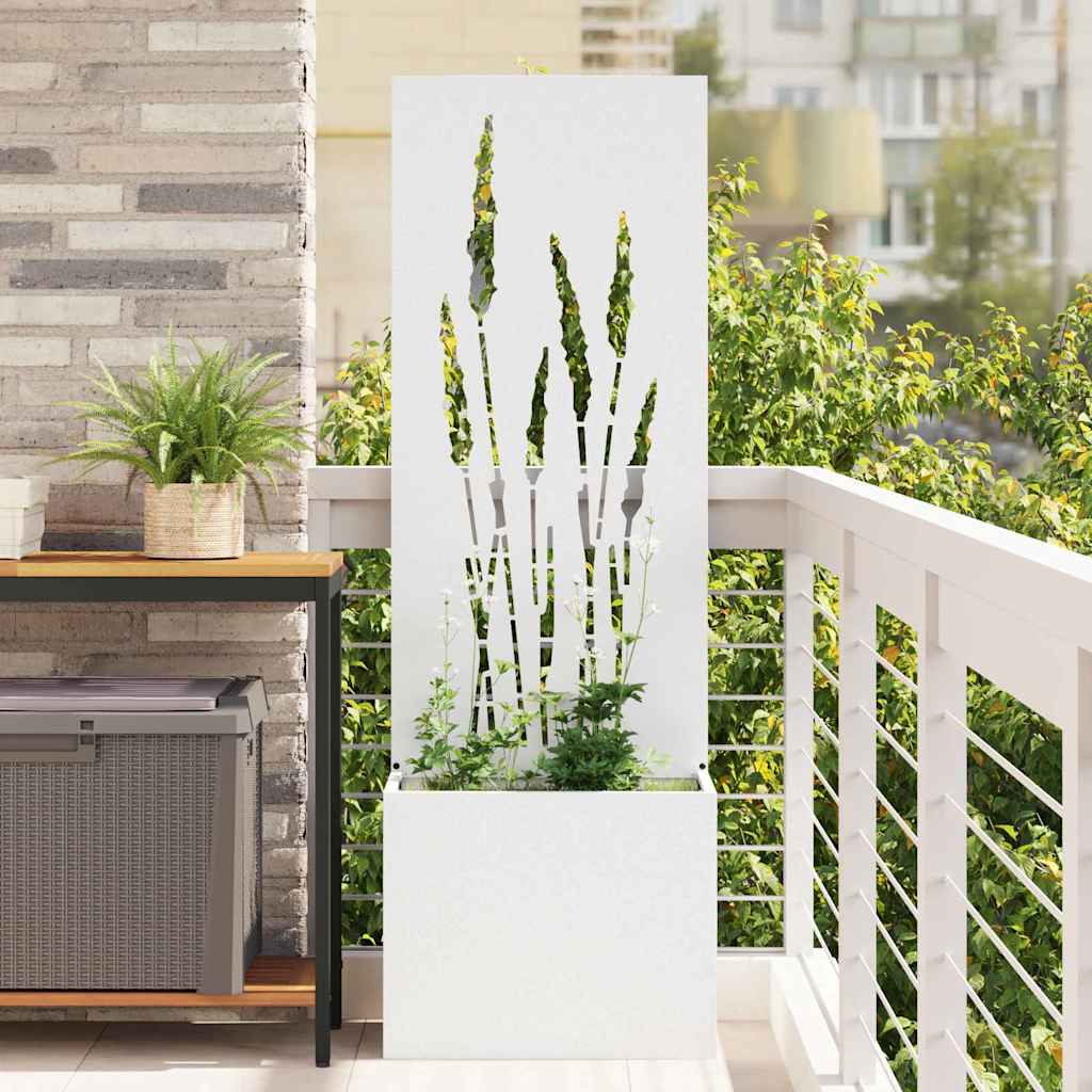 Garten Sichtschutz-Leinwand 32 X 140 Cm Weiß
