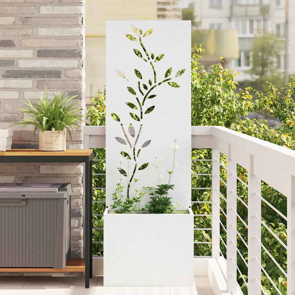 Garten Sichtschutz-Leinwand 32 X 140 Cm Weiß