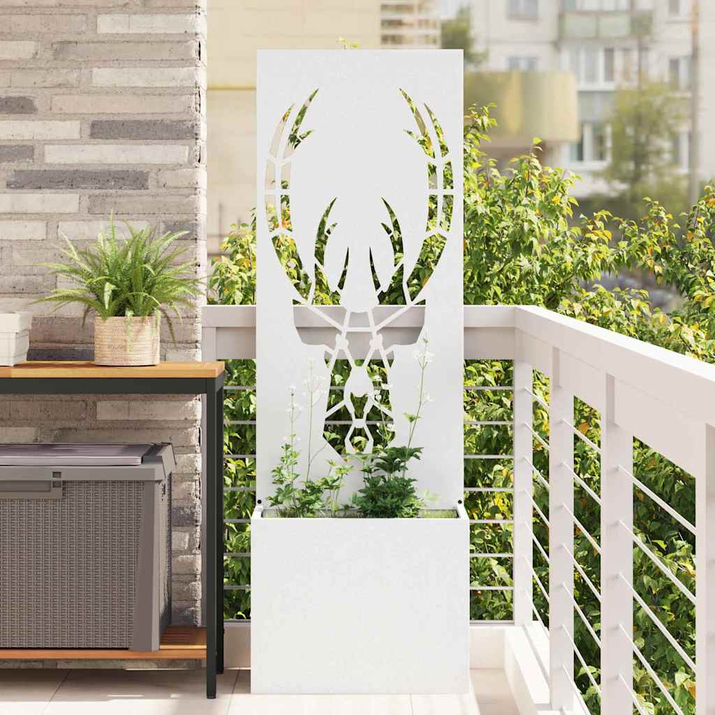 Garten Sichtschutz-Leinwand 32 X 140 Cm Weiß