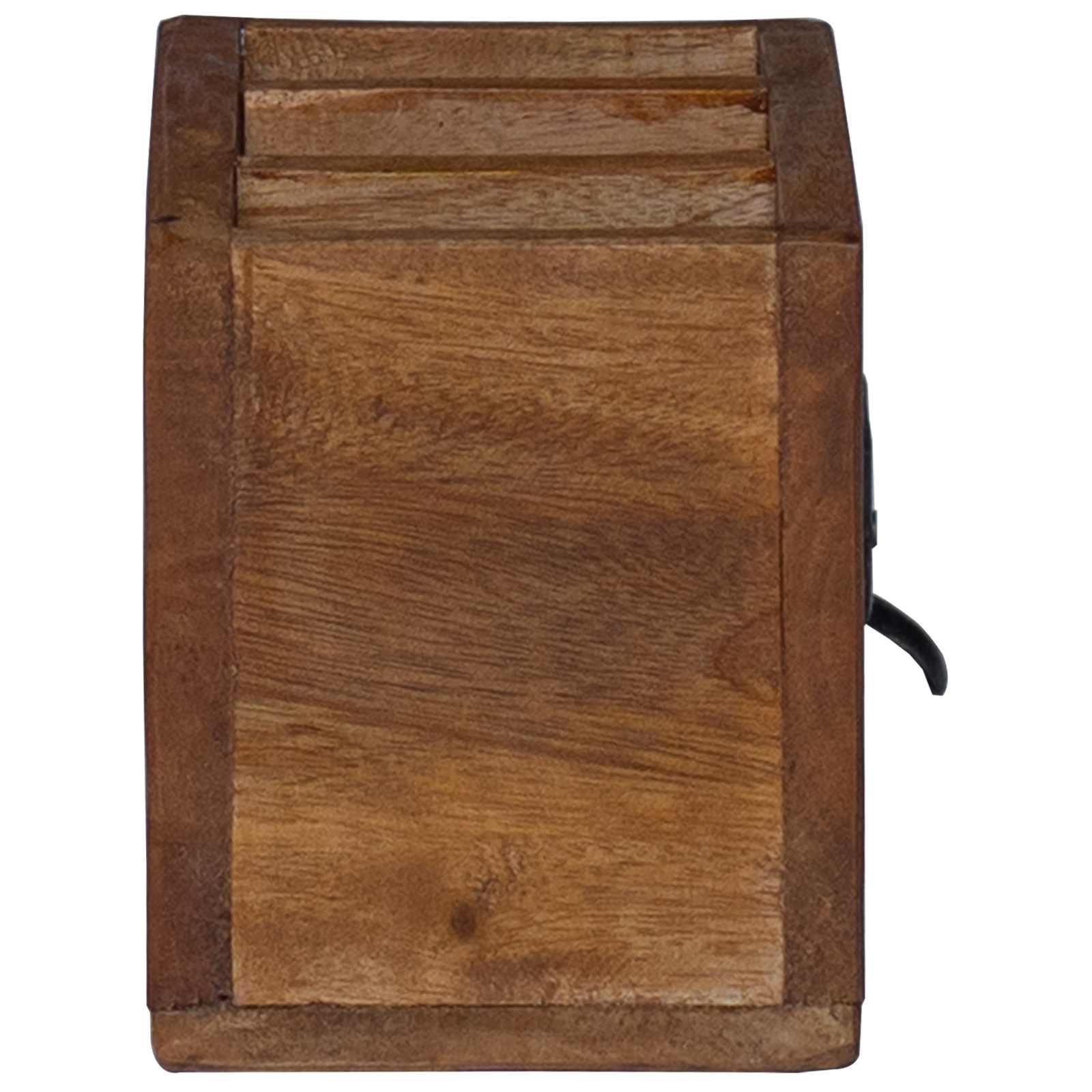 Bleistiftetui Mehrfarbig 18 X 10 X 12 Cm Massives Mahagoni Holz
