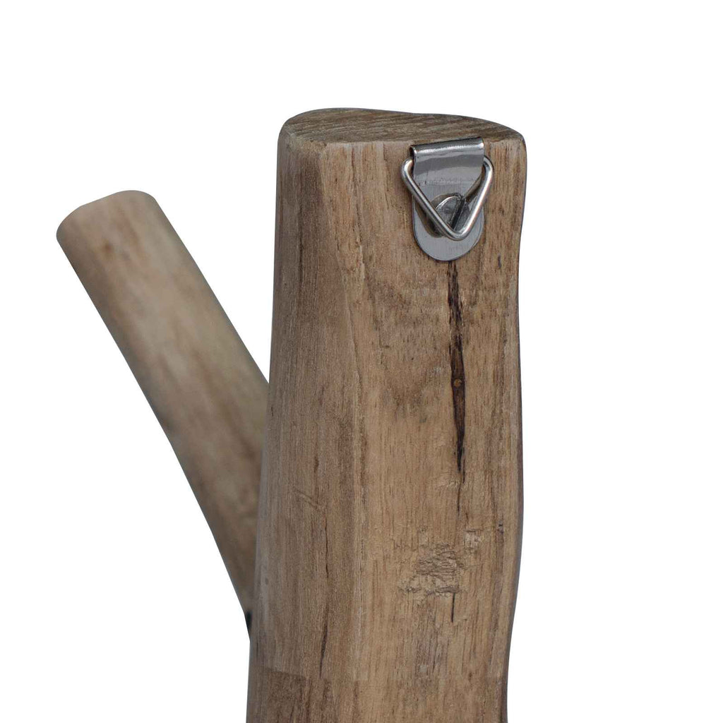 Haken Braun 4 X 4 X 14 Cm Massives Upgecyceltes Holz