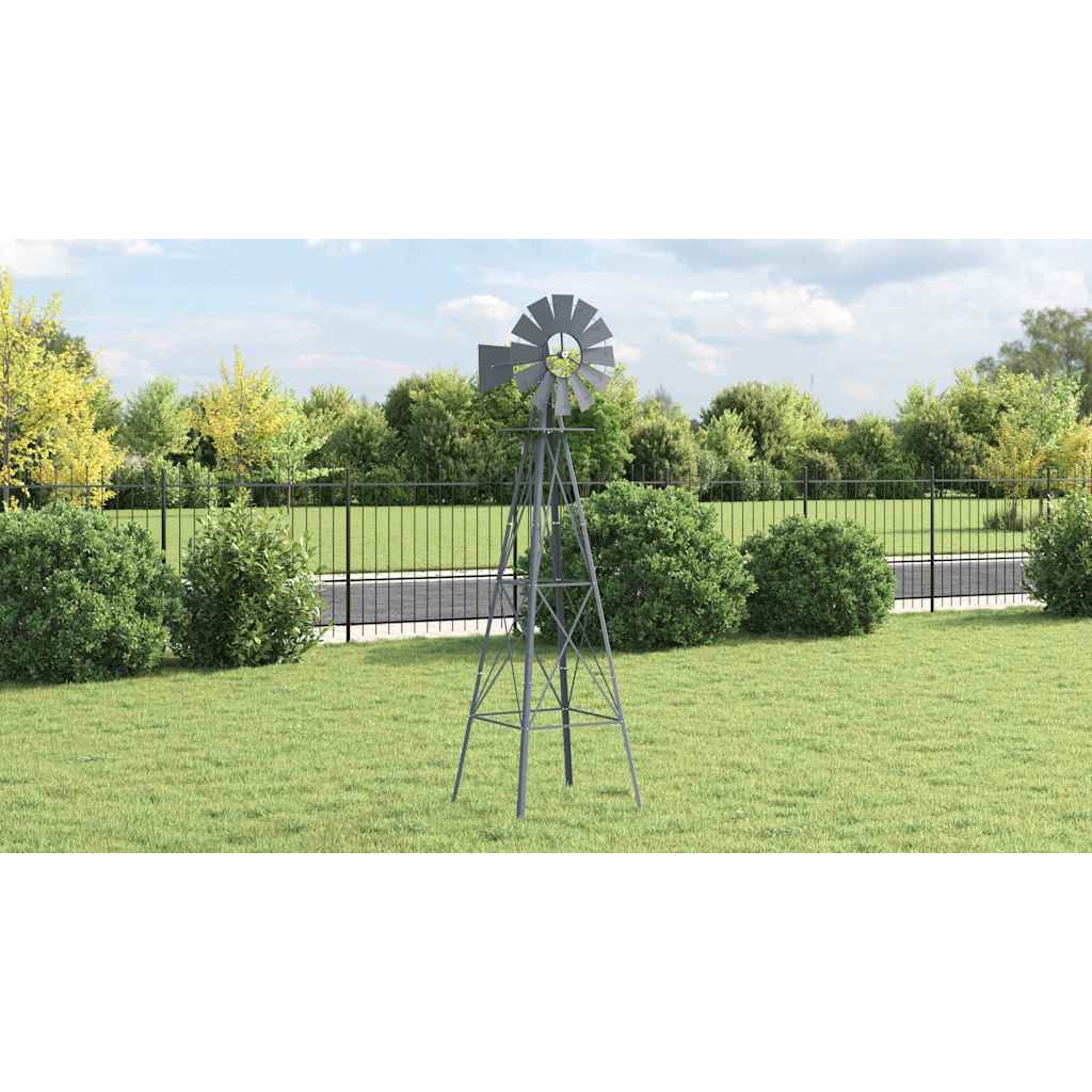 Windmühle Grau 84 X 68 X 245 Cm Eisen
