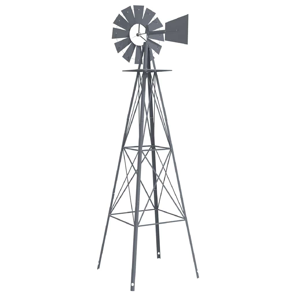 Windmühle Grau 84 X 68 X 245 Cm Eisen