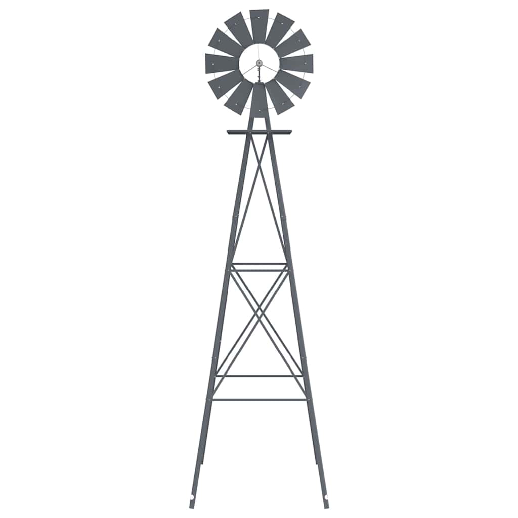 Windmühle Grau 84 X 68 X 245 Cm Eisen