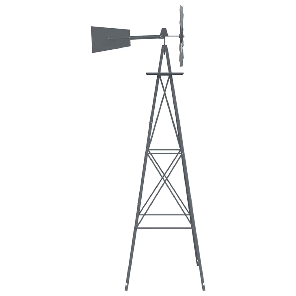 Windmühle Grau 84 X 68 X 245 Cm Eisen