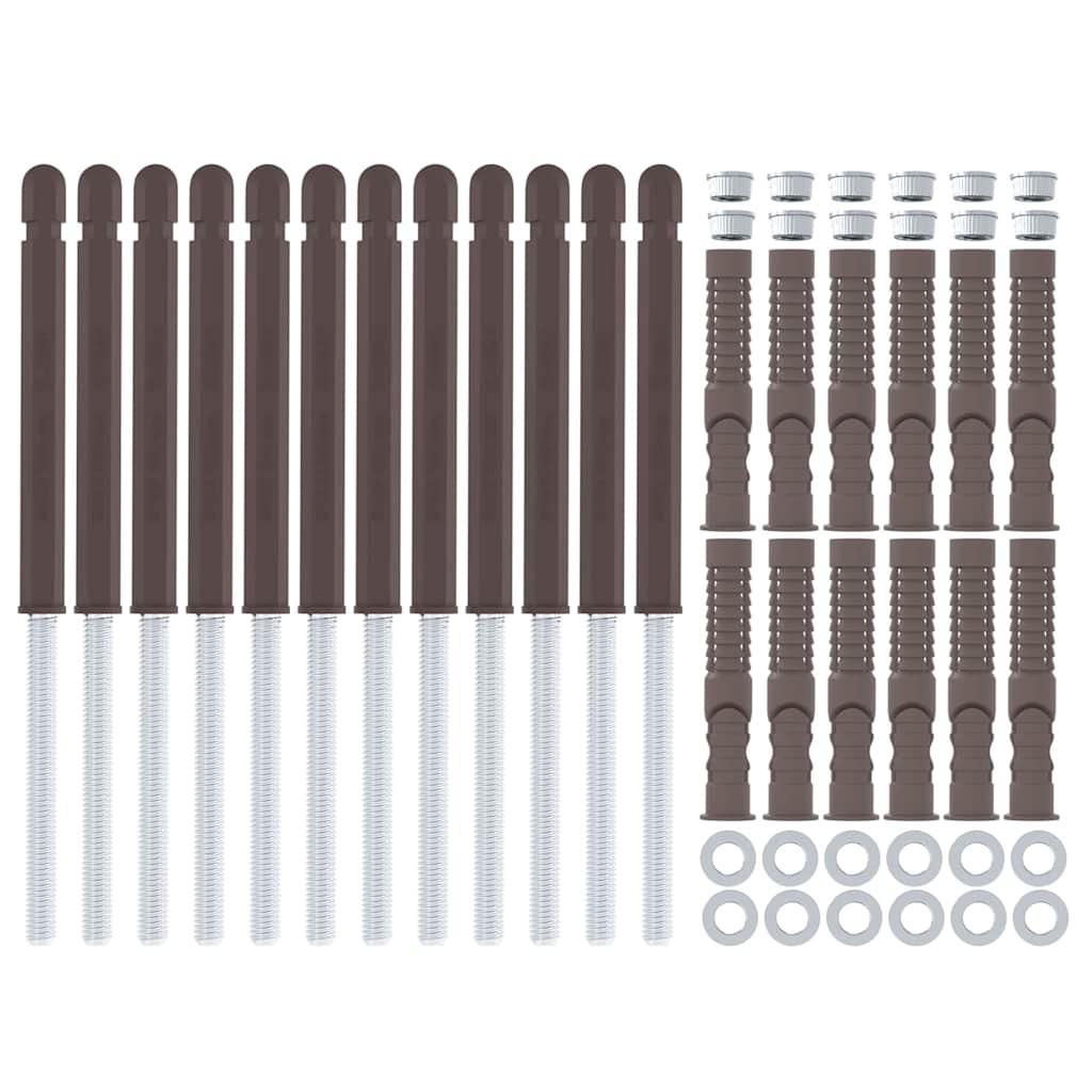 Schwebende Regalträger 12 Pcs Beige Stahl