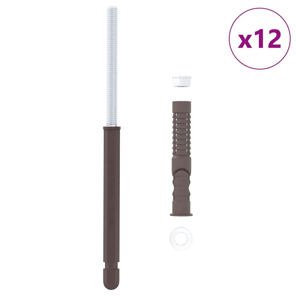 Schwebende Regalträger 12 Pcs Beige Stahl