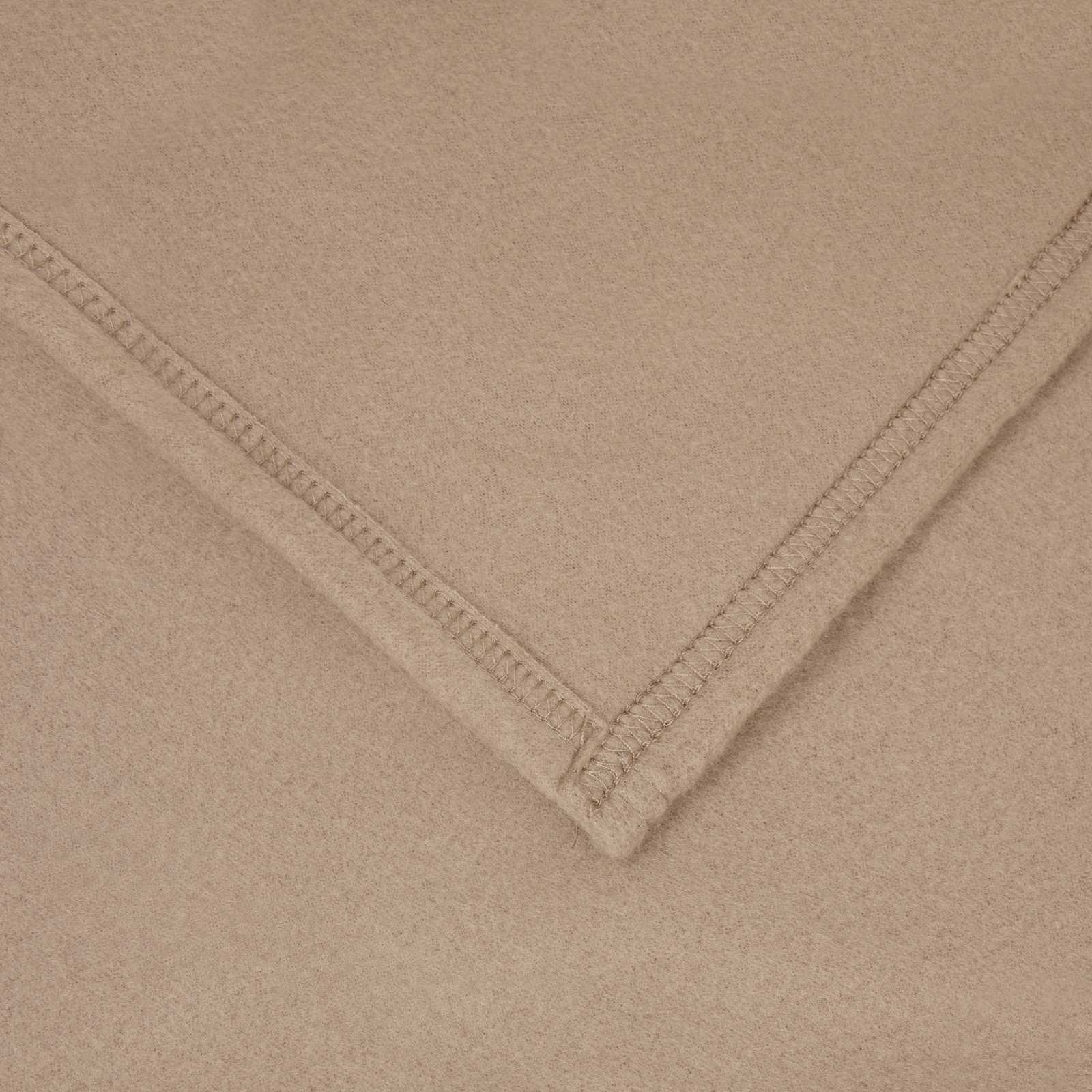 Überwurfdecke 170 X 130 Cm Fleece Kamel