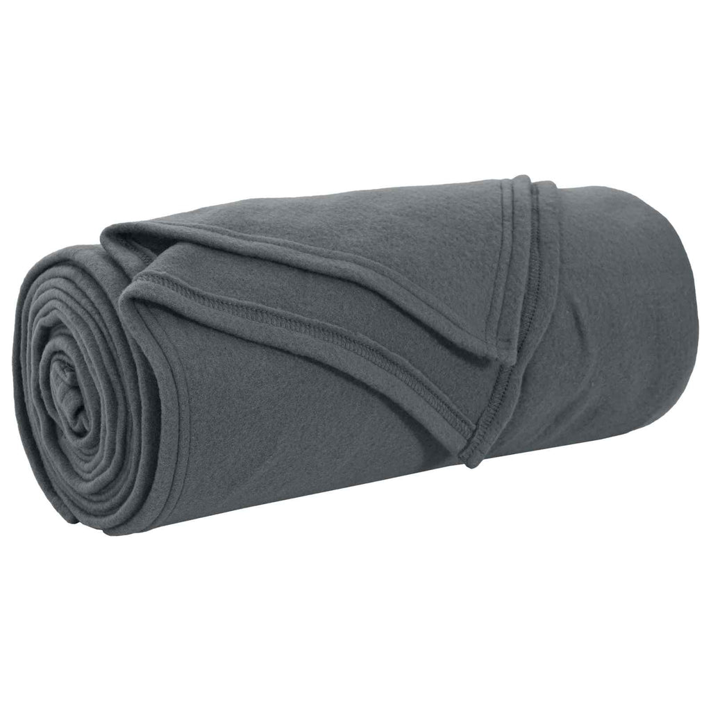 Überwurfdecke 170 X 130 Cm Fleece Dunkelgrau