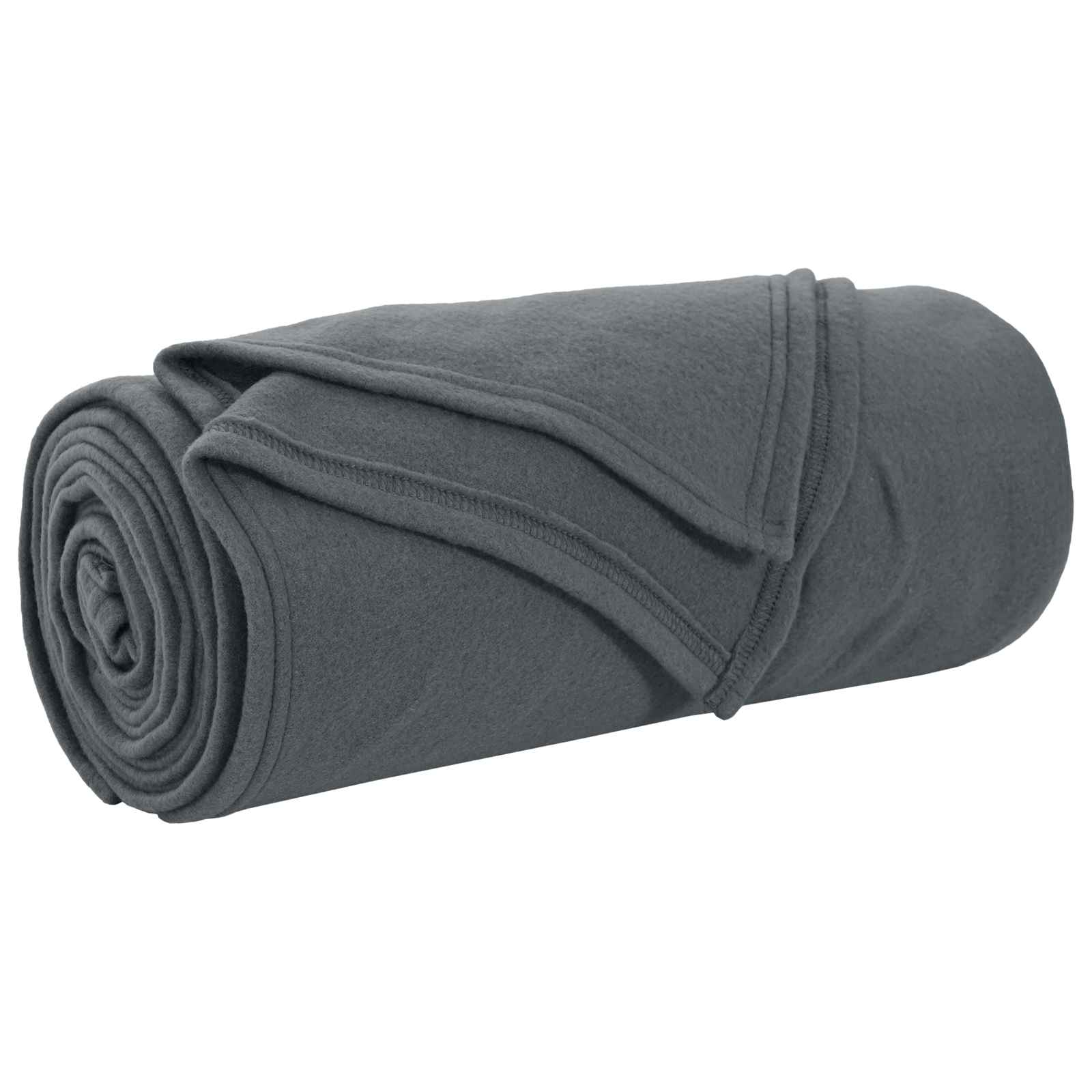 Überwurfdecke 170 X 130 Cm Fleece Dunkelgrau
