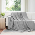 Überwurfdecke 170 X 130 Cm Fleece Grau