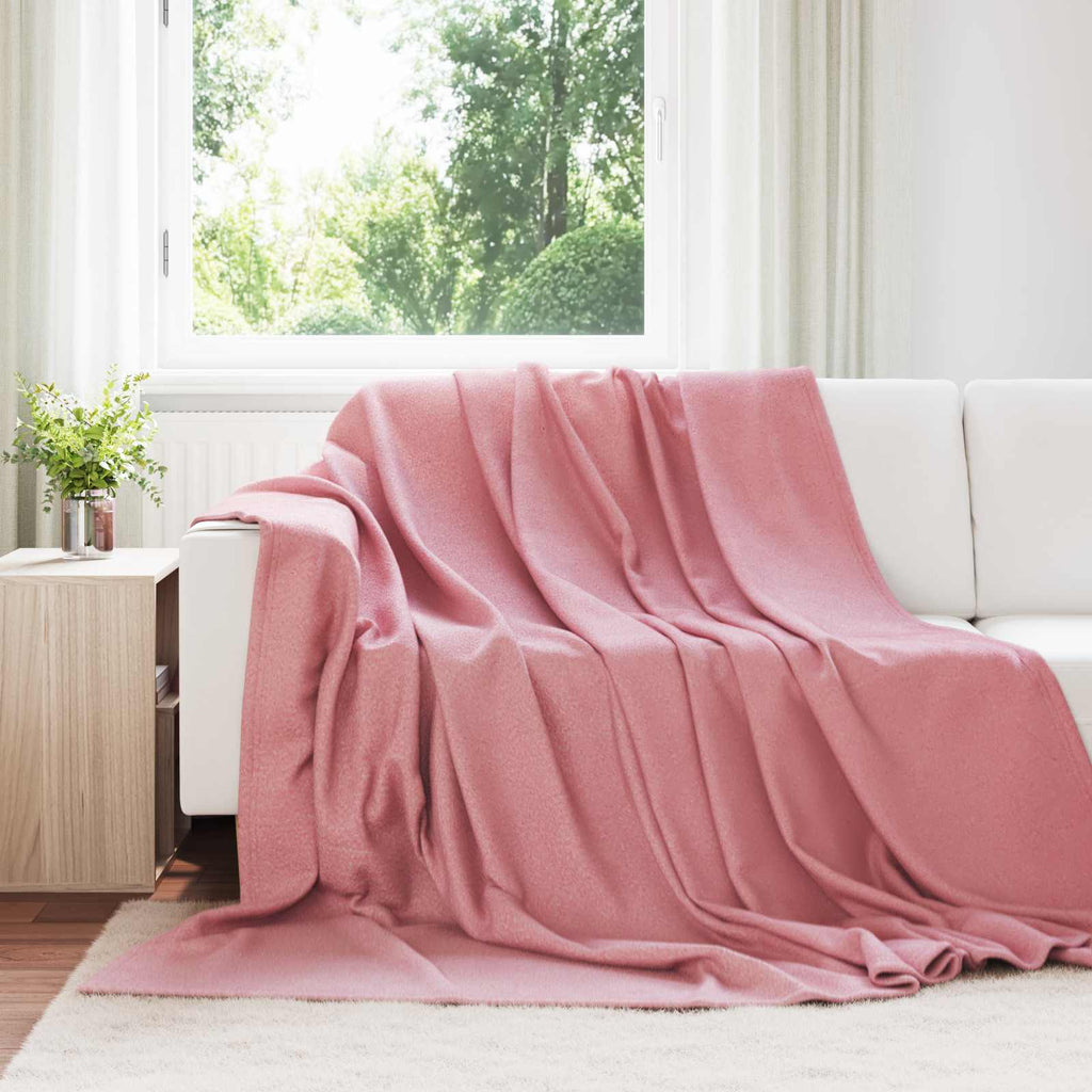 Überwurfdecke 170 X 130 Cm Fleece Rosa