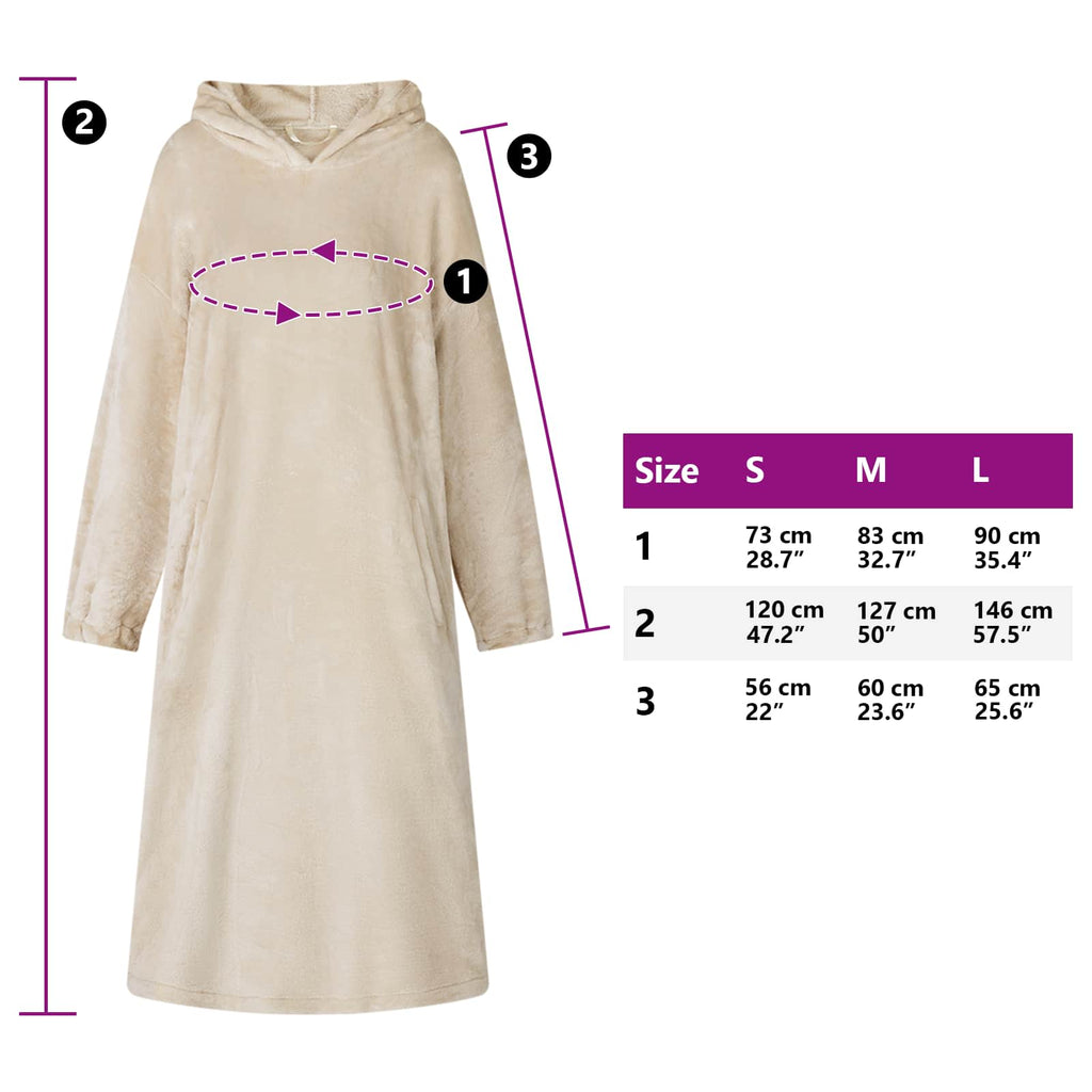 Decken-Hoodie Flanell