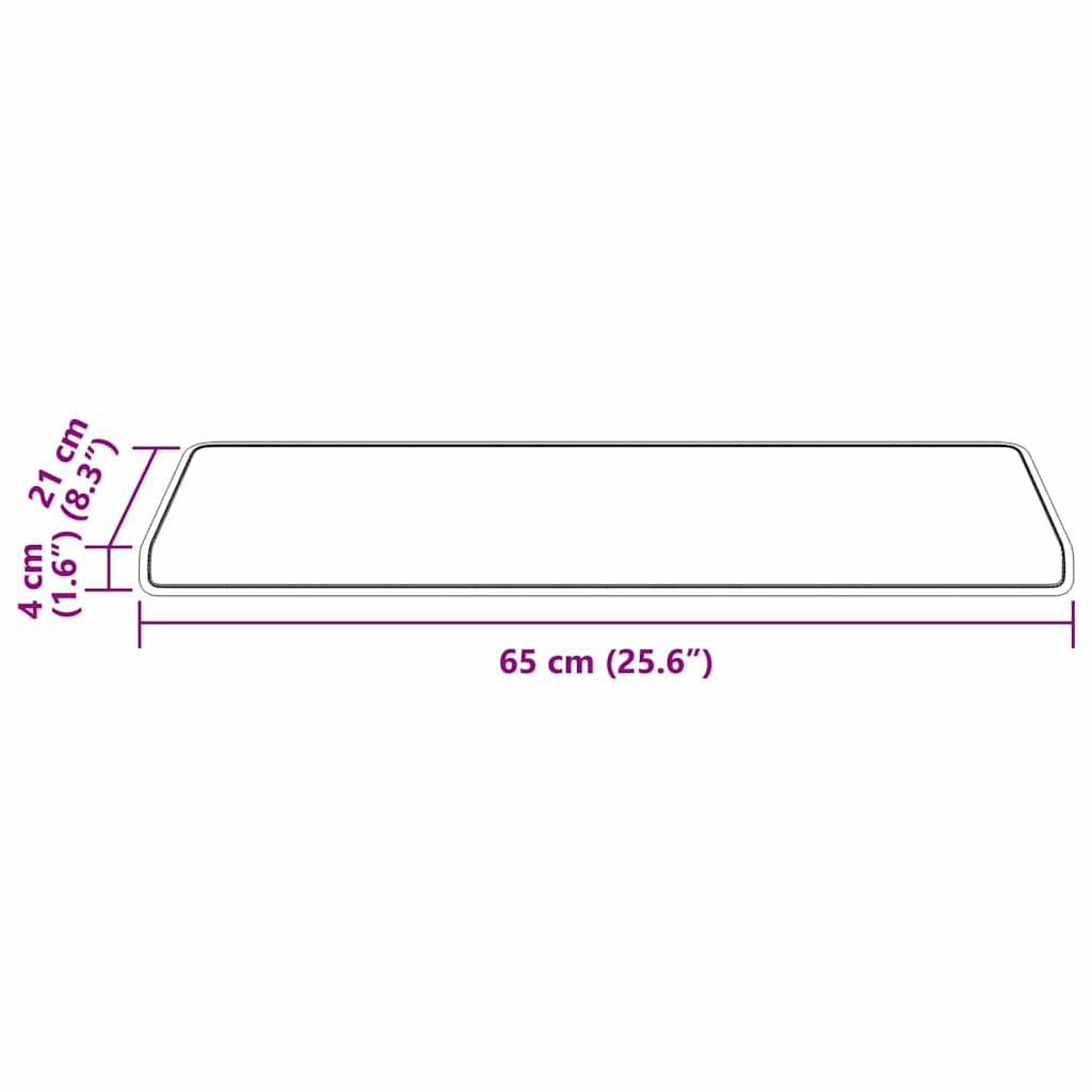 Selbstklebende Treppenschoner 15 Pcs 65 X 21 X 4 Cm