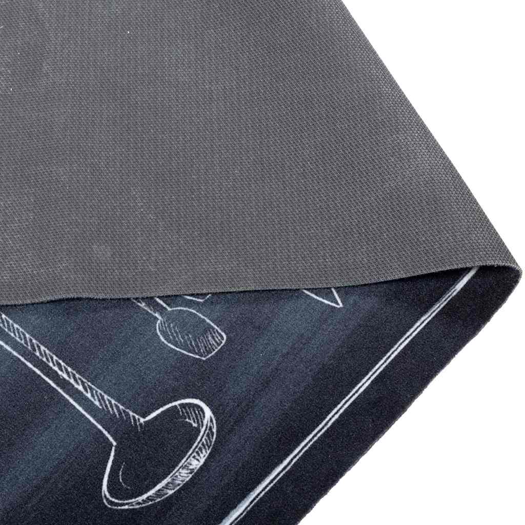 Küchen Teppich Schwarz 150 X 45 Cm Samt Küchenbereich Des Kochs