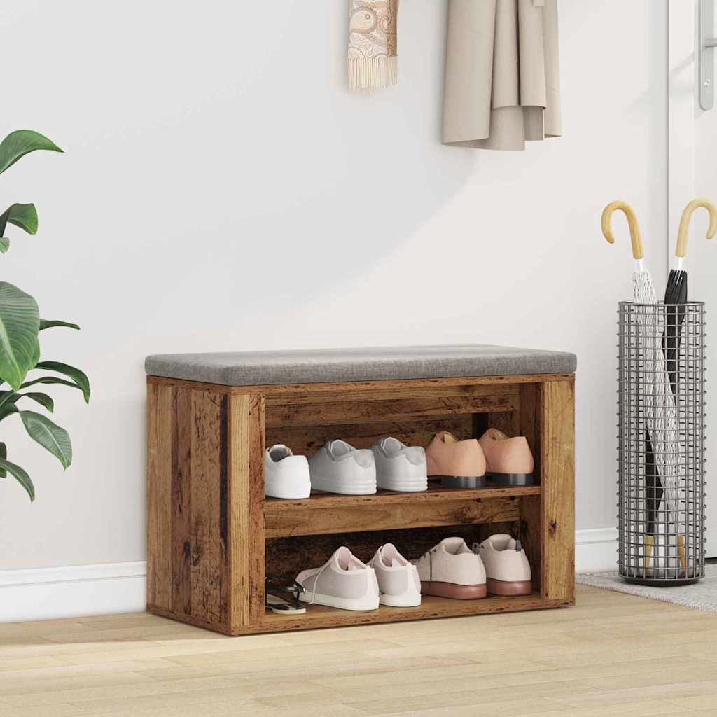 Schuhregal Mit Regal 75 X 35 X 45 Cm Holzwerkstoff