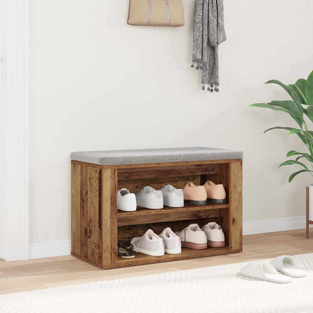 Schuhregal Mit Regal 75 X 35 X 45 Cm Holzwerkstoff