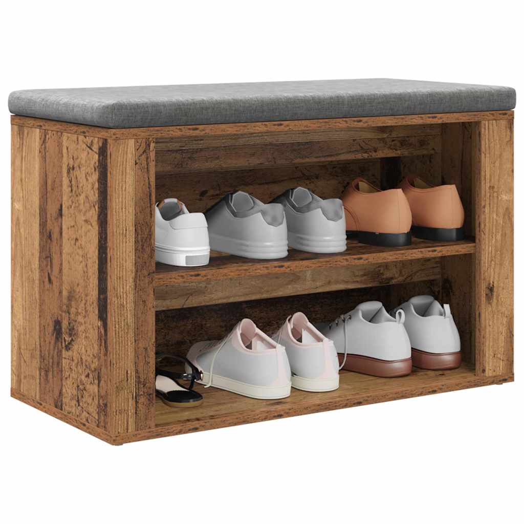 Schuhregal Mit Regal 75 X 35 X 45 Cm Holzwerkstoff