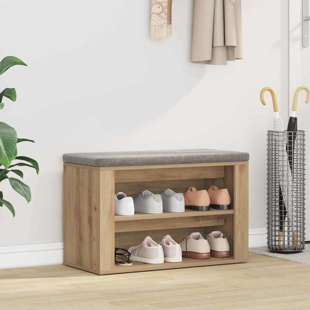 Schuhregal Mit Regal 75 X 35 X 45 Cm Holzwerkstoff