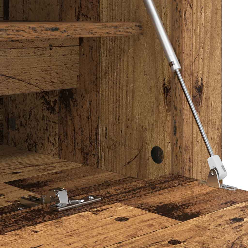 Schuhschrank Mit Regal 100 X 35 X 38 Cm Holzwerkstoff