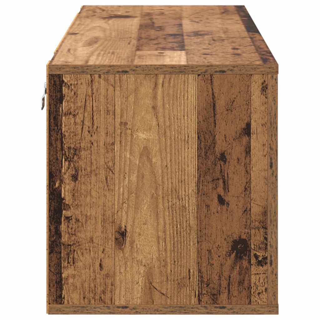Schuhschrank Mit Regal 100 X 35 X 38 Cm Holzwerkstoff