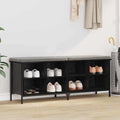 Schuhschrank 131 X 35 X Verbundholz Und Eisen