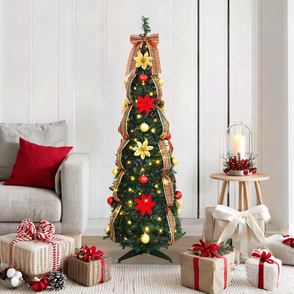 Künstlicher Weihnachtsbaum Mit 50 Leds Grün Pvc