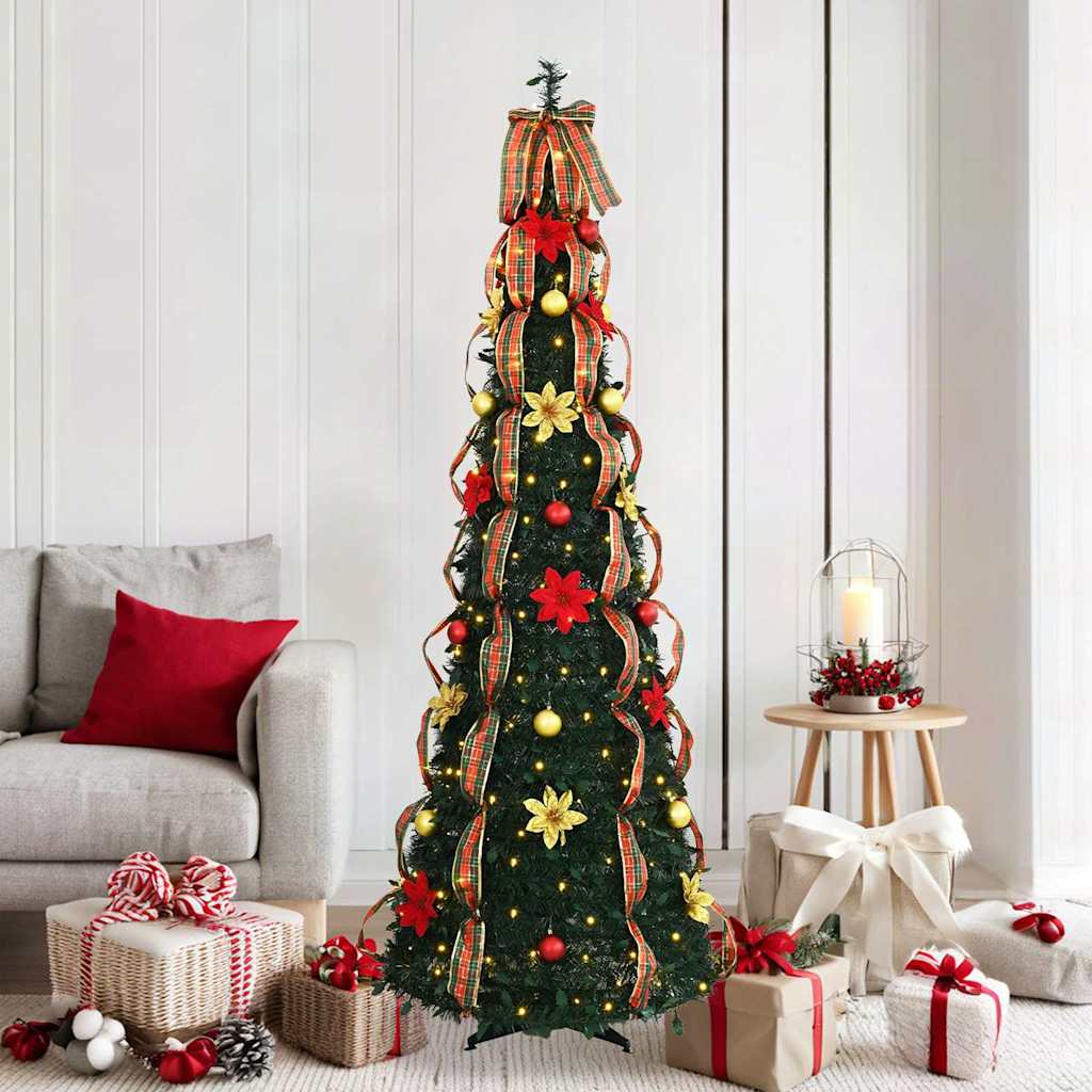 Künstlicher Weihnachtsbaum Mit 50 Leds Grün Pvc