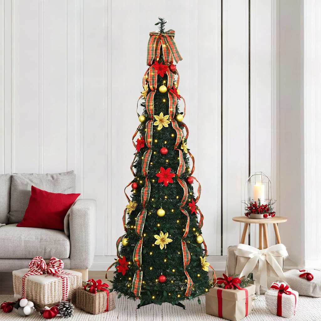 Künstlicher Weihnachtsbaum Mit 50 Leds Grün Pvc