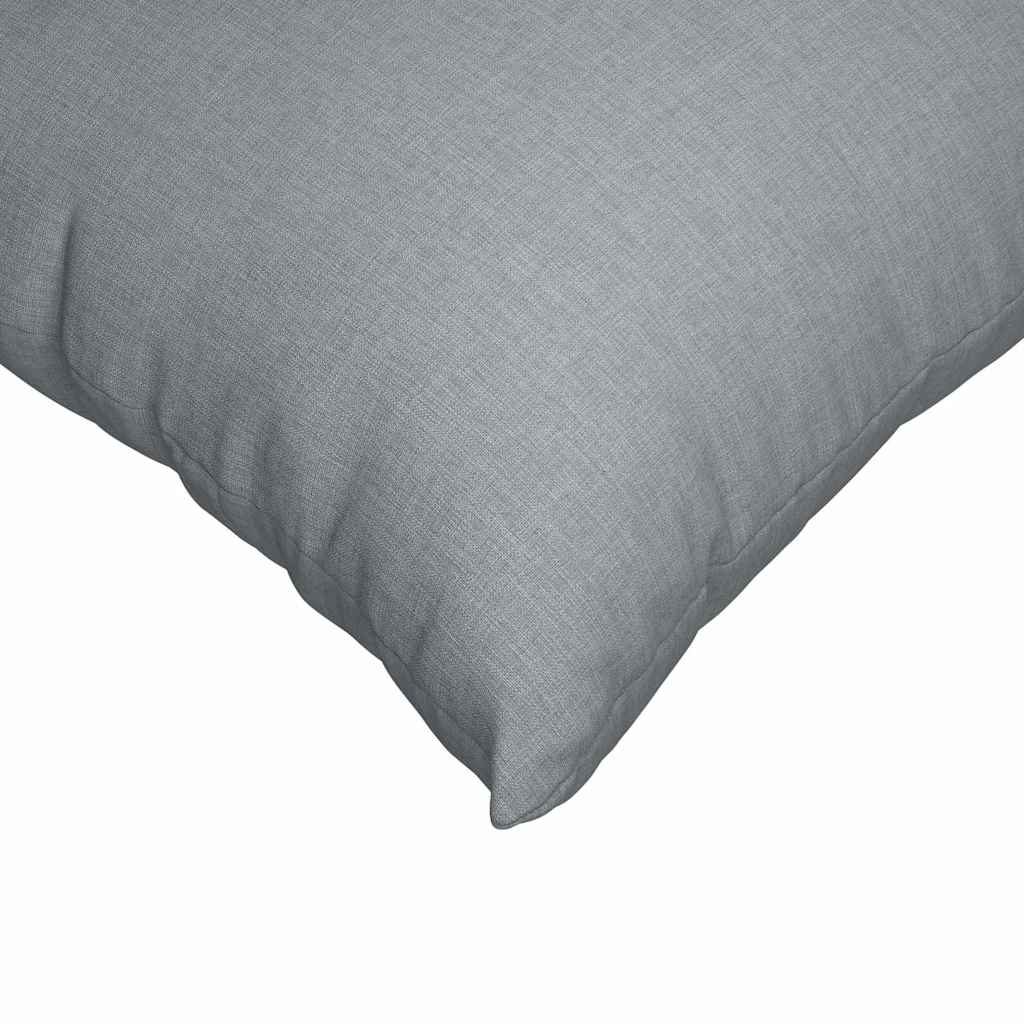 Sofakissen 2 Pcs 50 X 30 Cm Stoff Hellgrau