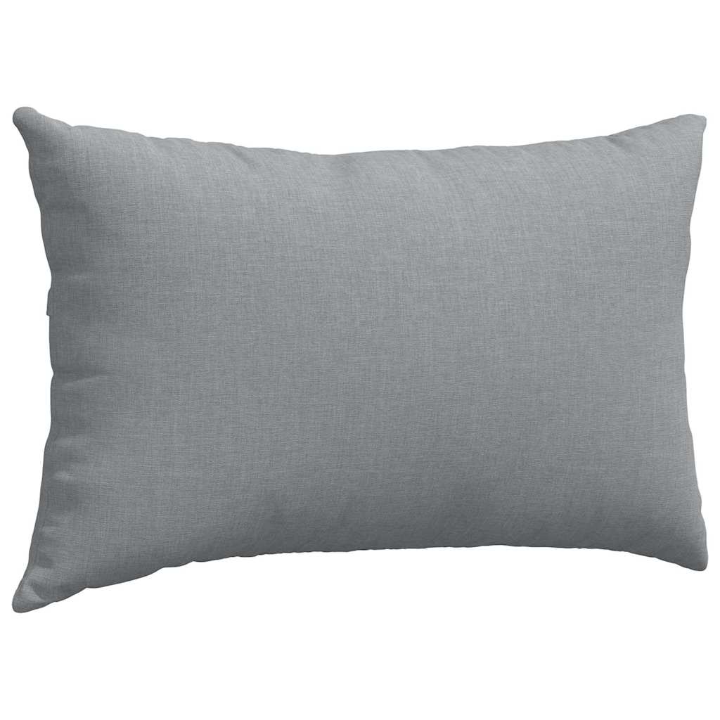 Sofakissen 2 Pcs 50 X 30 Cm Stoff Hellgrau