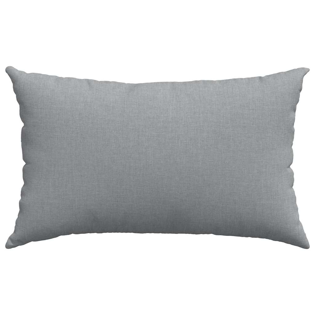 Sofakissen 2 Pcs 50 X 30 Cm Stoff Hellgrau