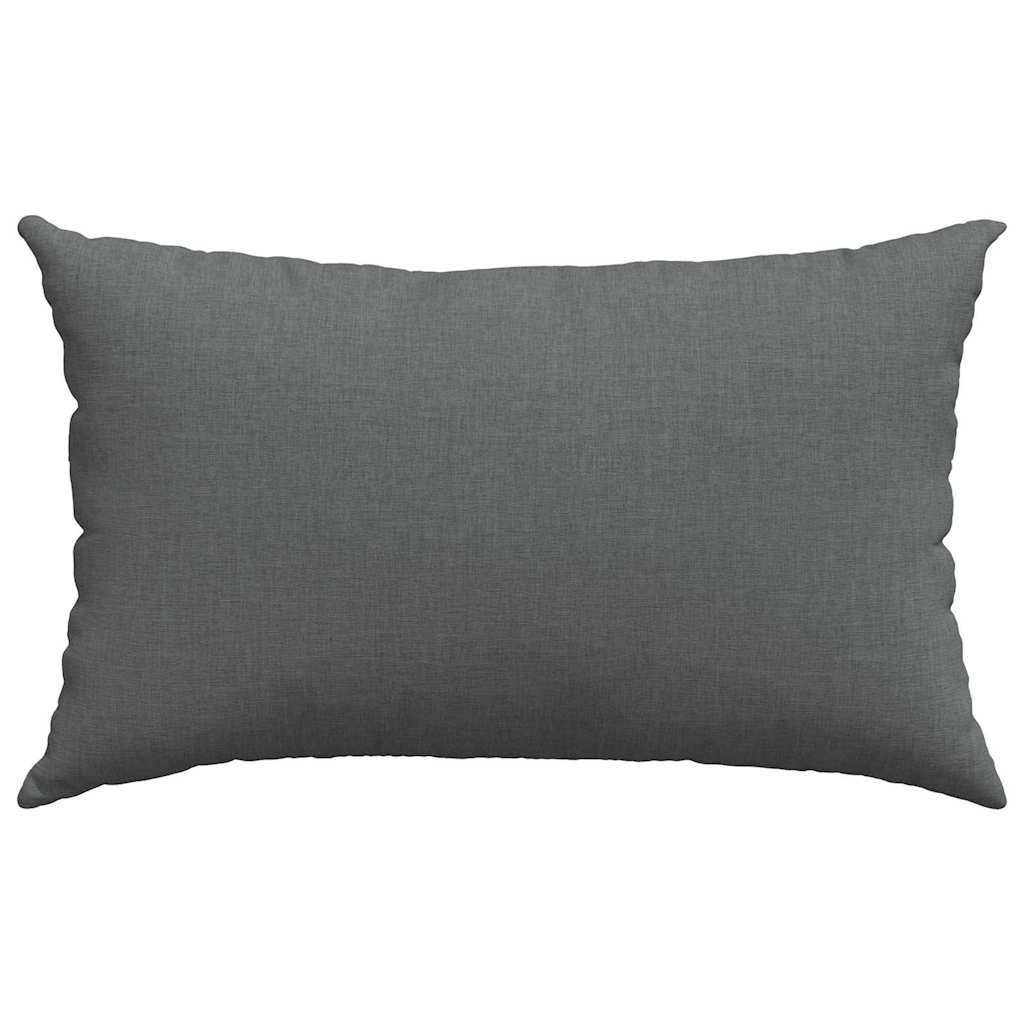 Sofakissen 2 Pcs 50 X 30 Cm Stoff Dunkelgrau